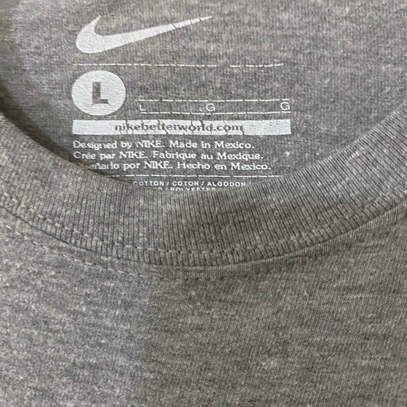Nike swoosh basketball T-shirt youth L gray - Picture 3 of 4